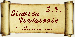 Slavica Vladulović vizit kartica